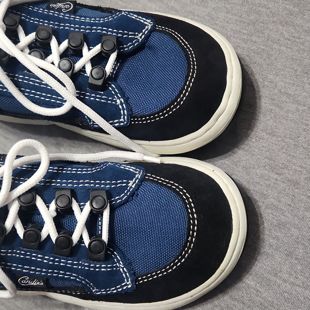 RARE!! Vintage 90's Y2K Candies Blue Chunky Puffy Lug Sole Platform Sneakers - Picture 8 of 17